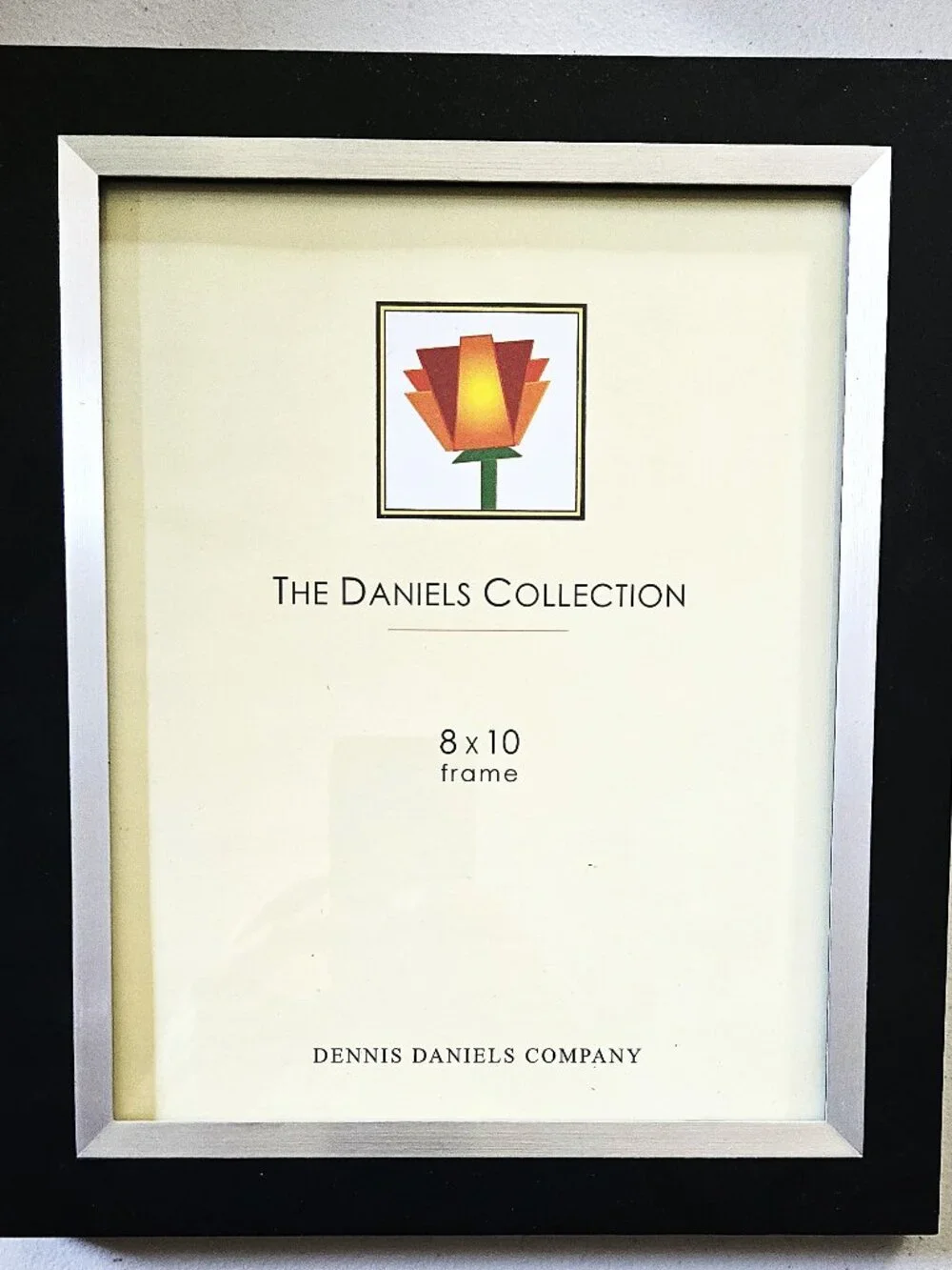 Dennis Daniels Collection 8x10 Black & Silver Picture Frame – New